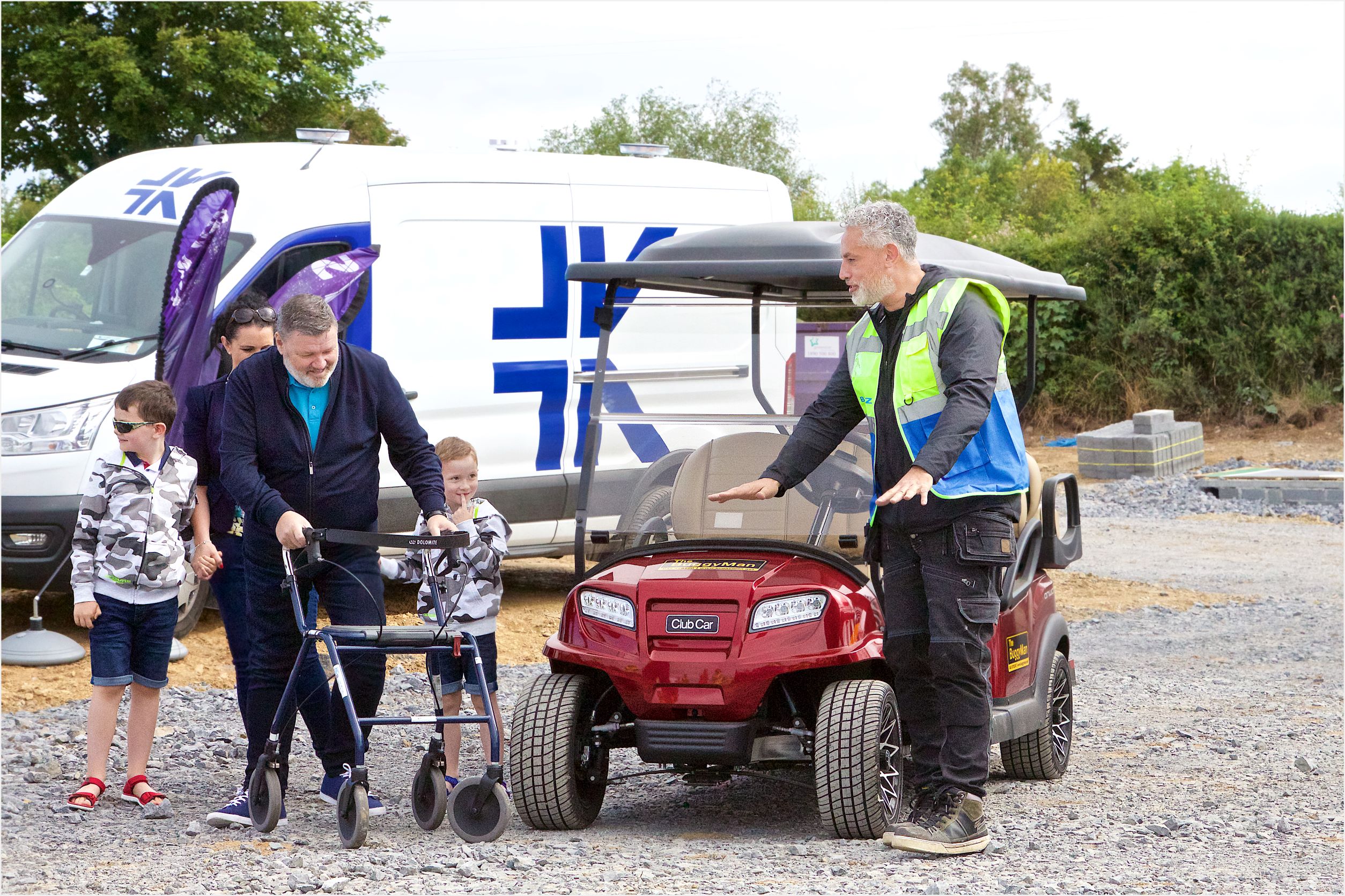 The Alyward family, New Ross with Baz Ashmawy, Presenter of DIY SOS: The Big Build Ireland