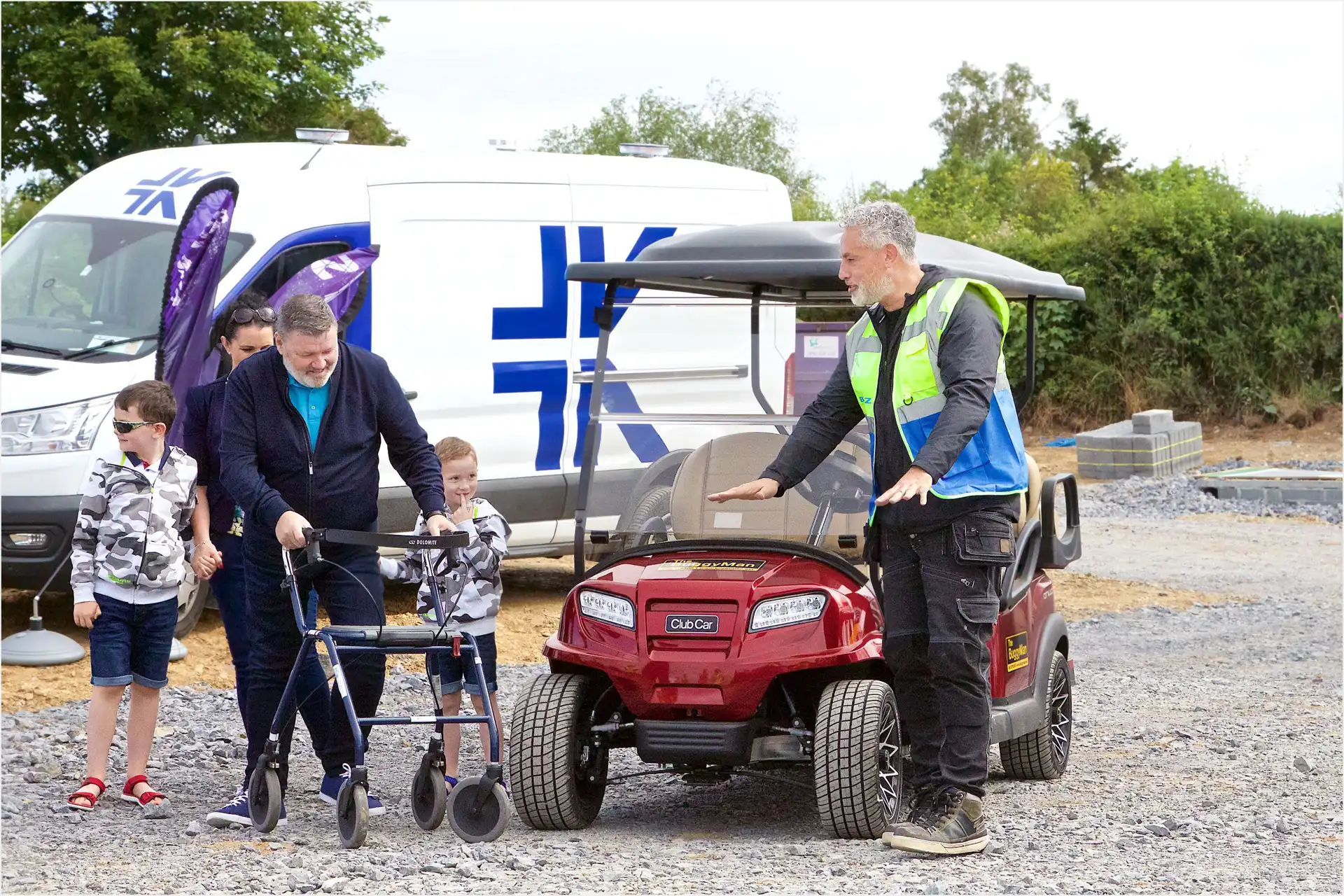 Kirby team volunteering for DIY SOS New Ross with the Aylward family