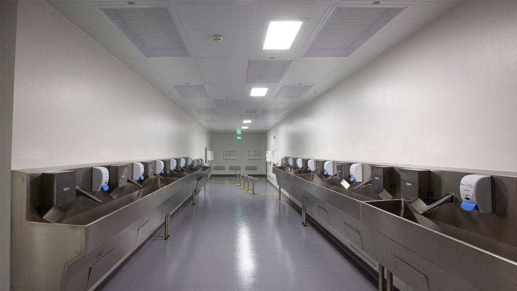 Edward Lifesciences washing area