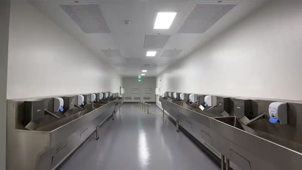 Edward Lifesciences washing area