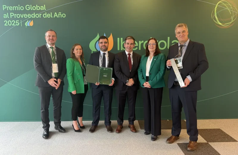 Kirby recognised as the global supplier of the year at the Iberdrola awards