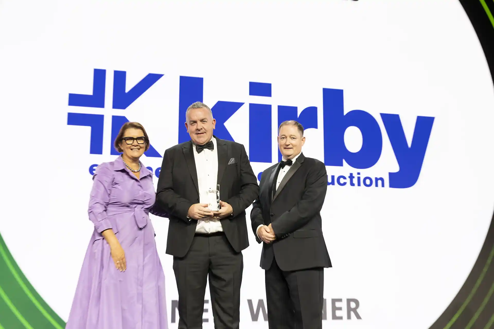 Pictured are Cathy Bryce, Managing Director, AIB Capital Markets, Henry McCann, Kirby Group Engineering CEO and Brian Murphy, Lead Partner for Ireland’s Best Managed Companies Awards Programme.