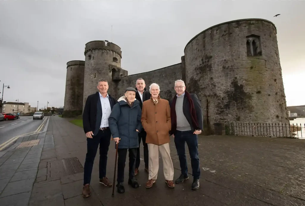 Jimmy Kirby, Tom Kirby, Henry McCann, Michael Kirby and Mark Flanagan during a recent visit to Limerick.