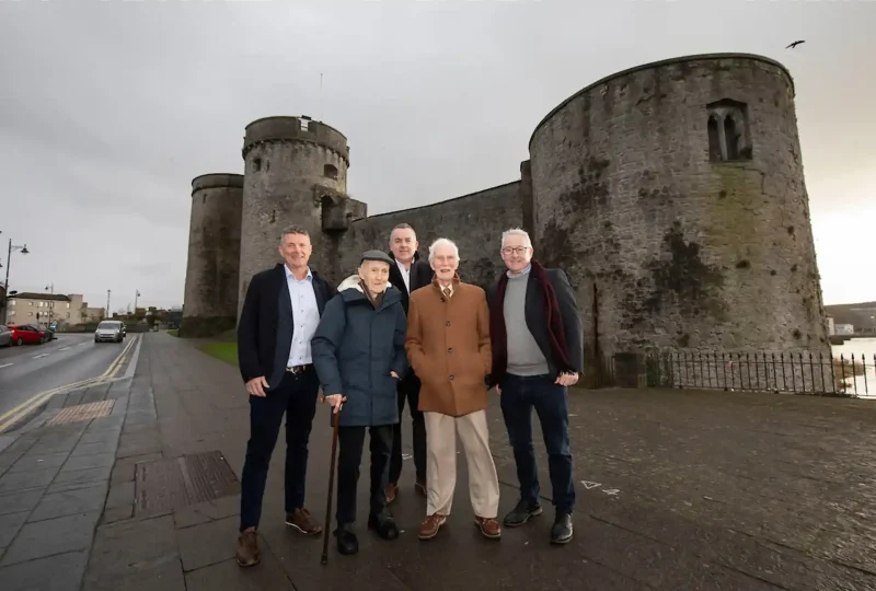 Jimmy Kirby, Tom Kirby, Henry McCann, Michael Kirby and Mark Flanagan during a recent visit to Limerick.
