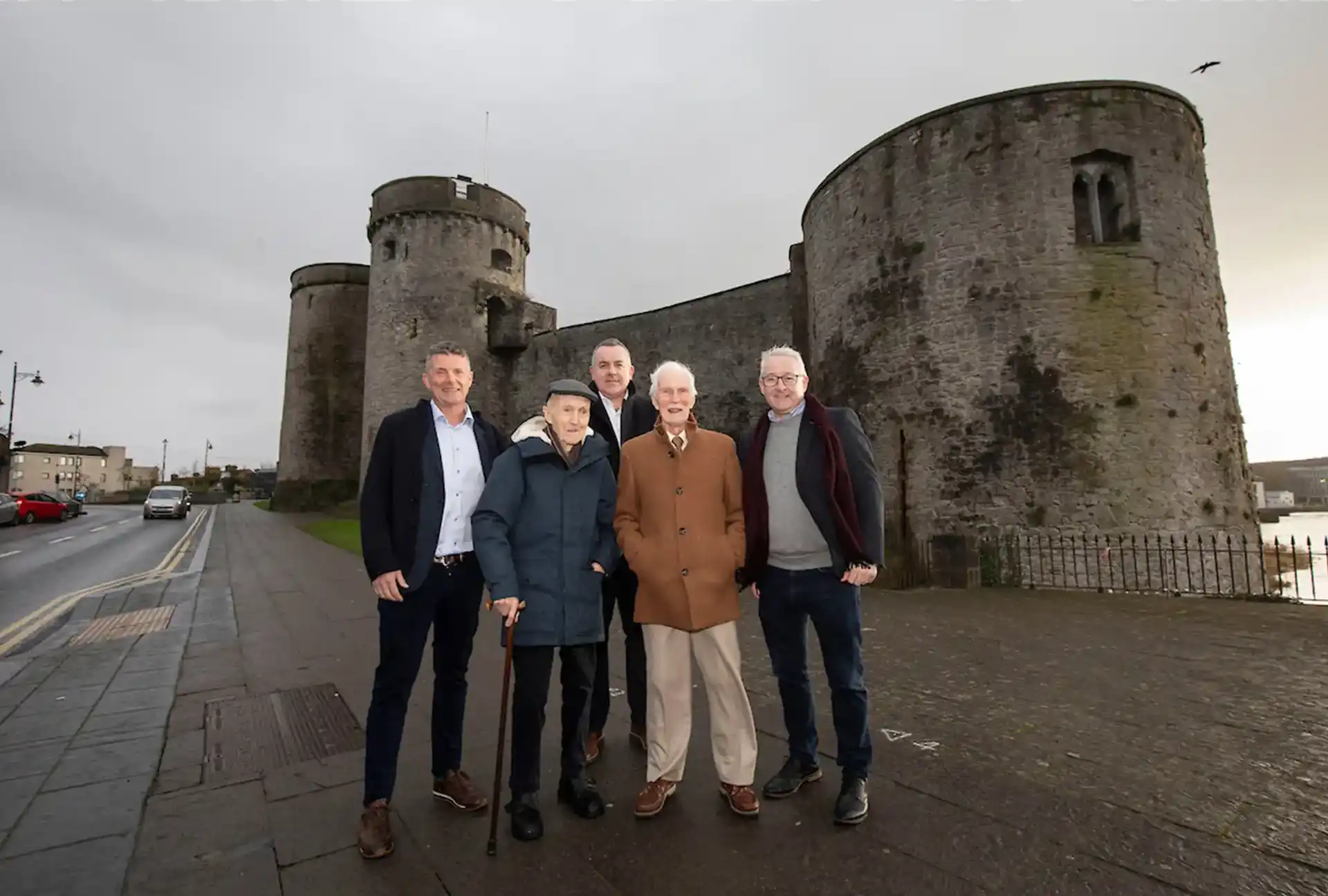 Jimmy Kirby, Tom Kirby, Henry McCann, Michael Kirby and Mark Flanagan during a recent visit to Limerick.