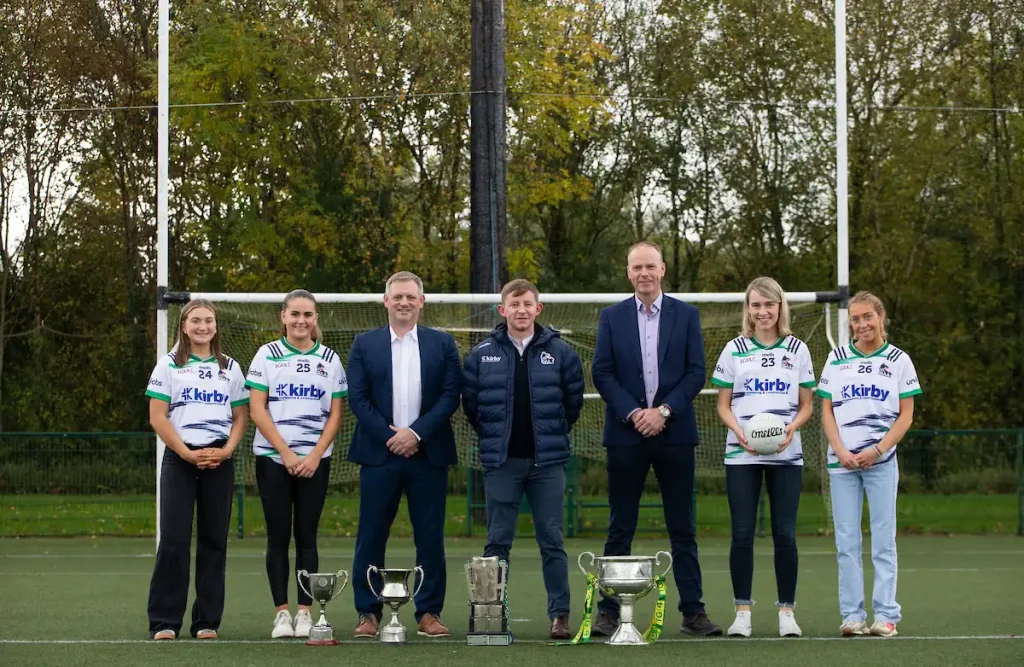 Rachel Leahy, Kelly Ann Hogan, Mikey Ryan, Kirby Operations Director, Jason Coffey, UL GAA Development Officer, Ruairí Ryan, Kirby Operations Director, Mary-Kate Lynch and Roisin Smith.