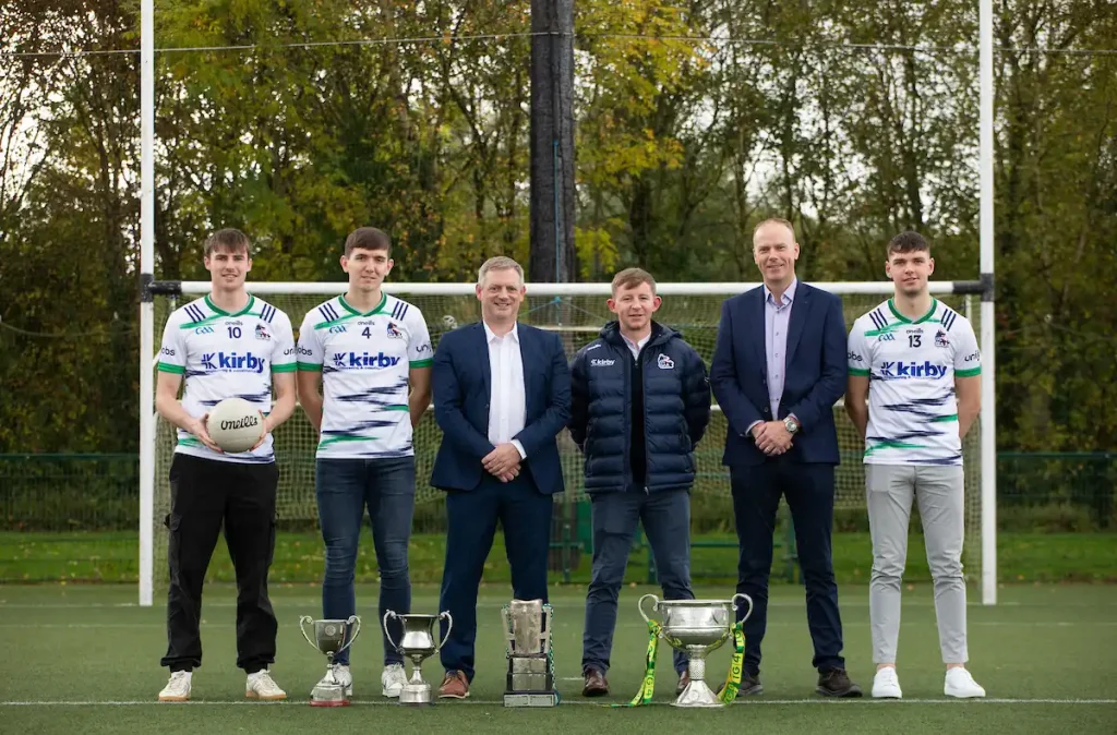 Frank Irwin, Brian McNamara, Mikey Ryan, Kirby Operations Director, Jason Coffey, UL GAA Development Officer, Ruairí Ryan, Kirby Operations Director and Jack McCabe.