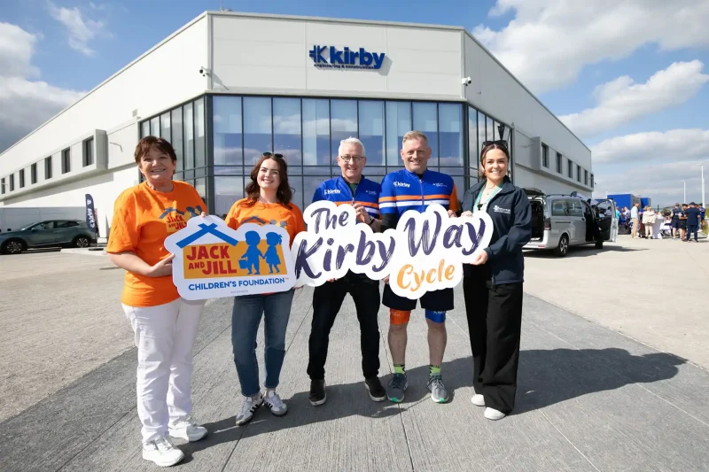 The third annual Kirby Way Cycle kicked off on August 30th in Portlaoise. We raised vital funds to support two worthy charities; Jack and Jill Children’s Foundation and St. John’s Ward at Children’s Health Ireland.