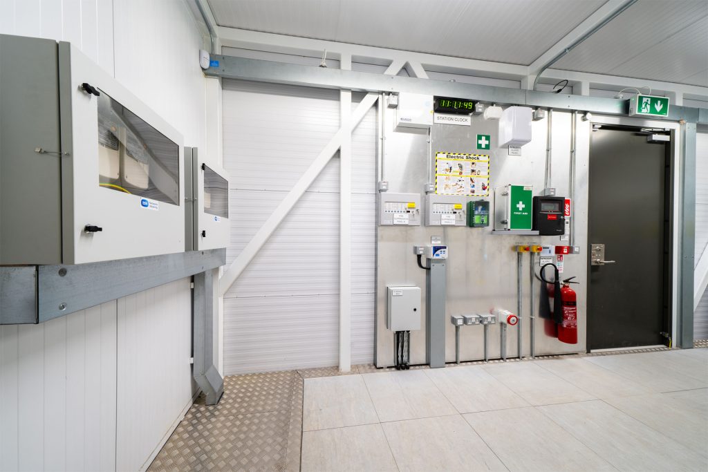 Substation control building