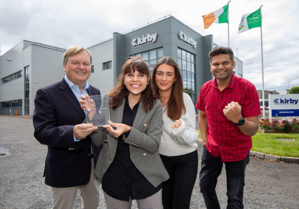 Pictured celebrating the success of the Investors in Diversity Silver Award were, Fergus Barry, Group HR Director, Melandri Van Zyl, HR Officer, Michealla Sheedy, Travel Booking Assistant and Rajeev Rajendran, Electrical Engineer.